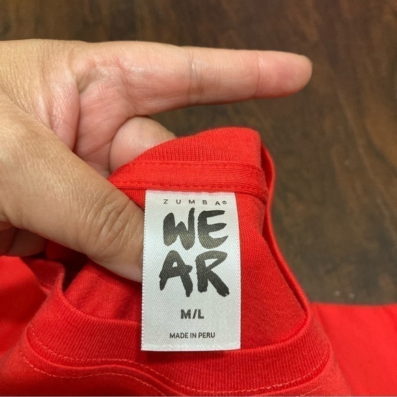 ZUMBA T-Shirt “ZUMBA ORIGINAL” customazible 100% cotton Medium/Large nwt - Picture 6 of 10